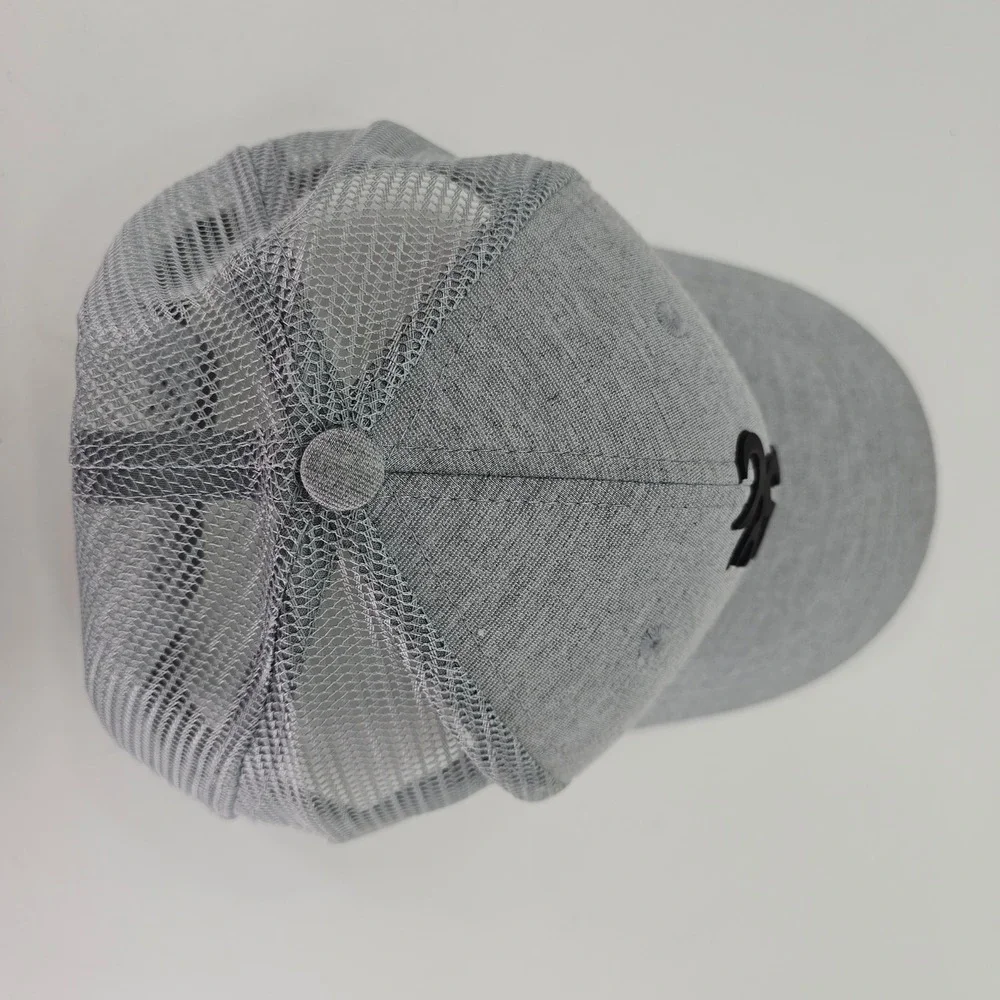 Browning Trucker Hat Mens OSFM Gray Y2K Buckmark Logo Snapback Mesh Cap Skate